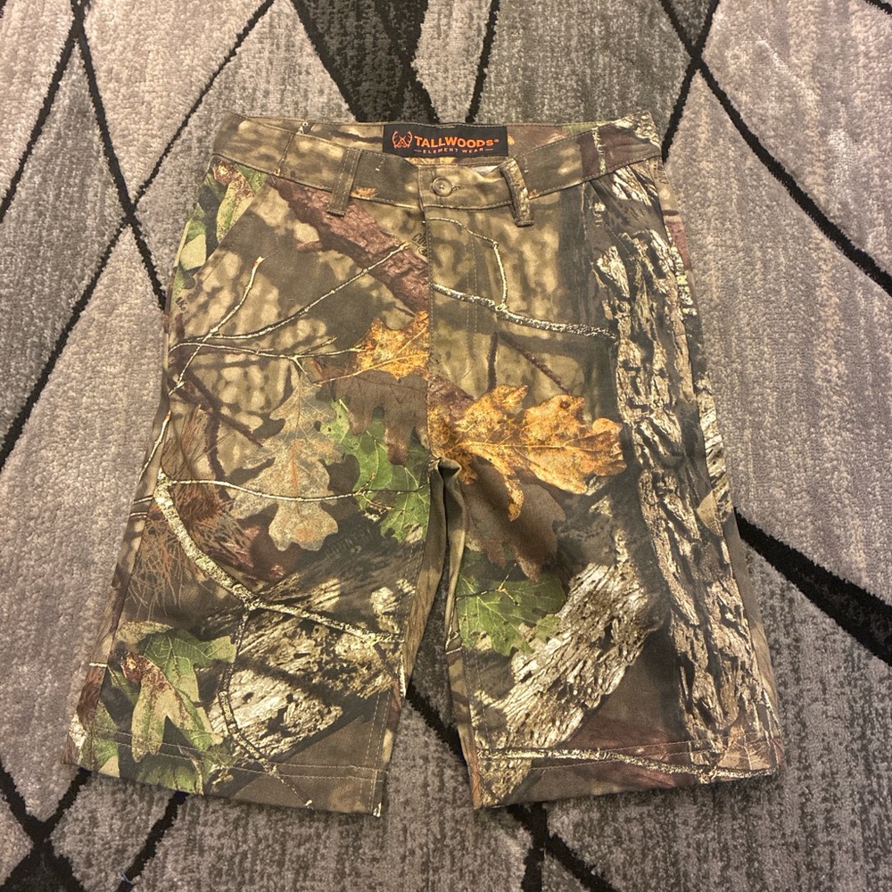 Tallwoods Kids' Camo Shorts - Green/Brown